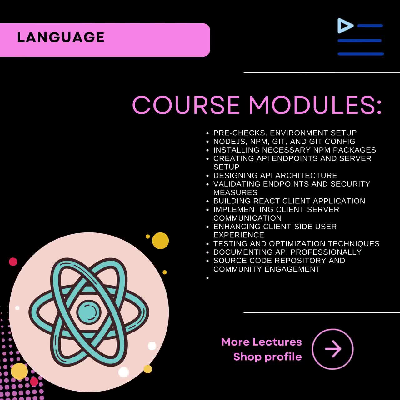 NodeJS API & React Client Course: Backend Web Development (Video) video poster