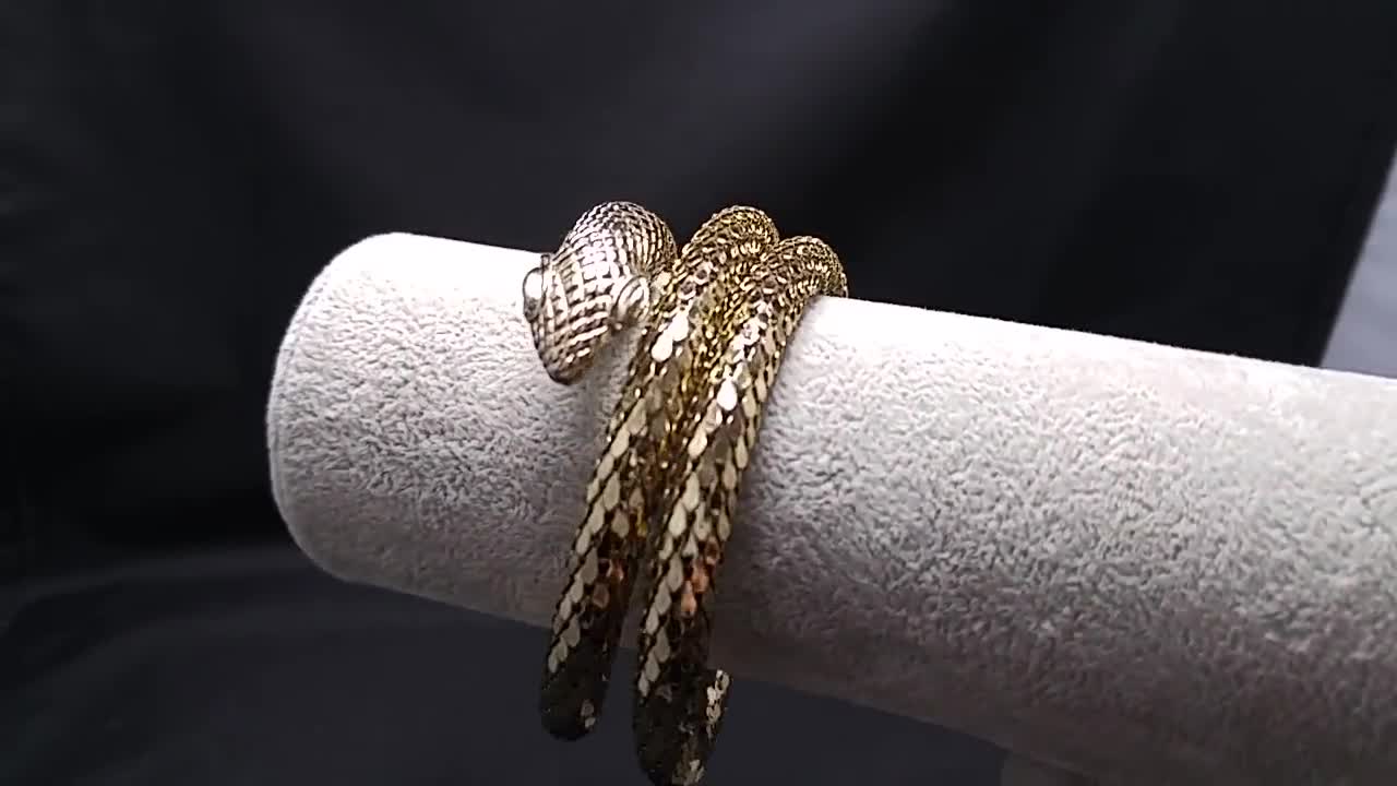 Coil Double Wrap Snake Bracelet — Miss Ellie NYC