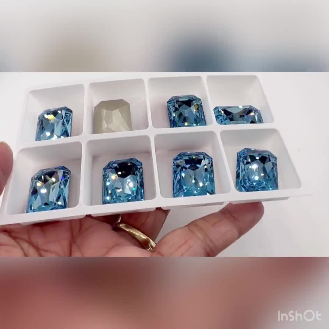 Swarovski 4627 27x18.5mm Aqua F - Etsy