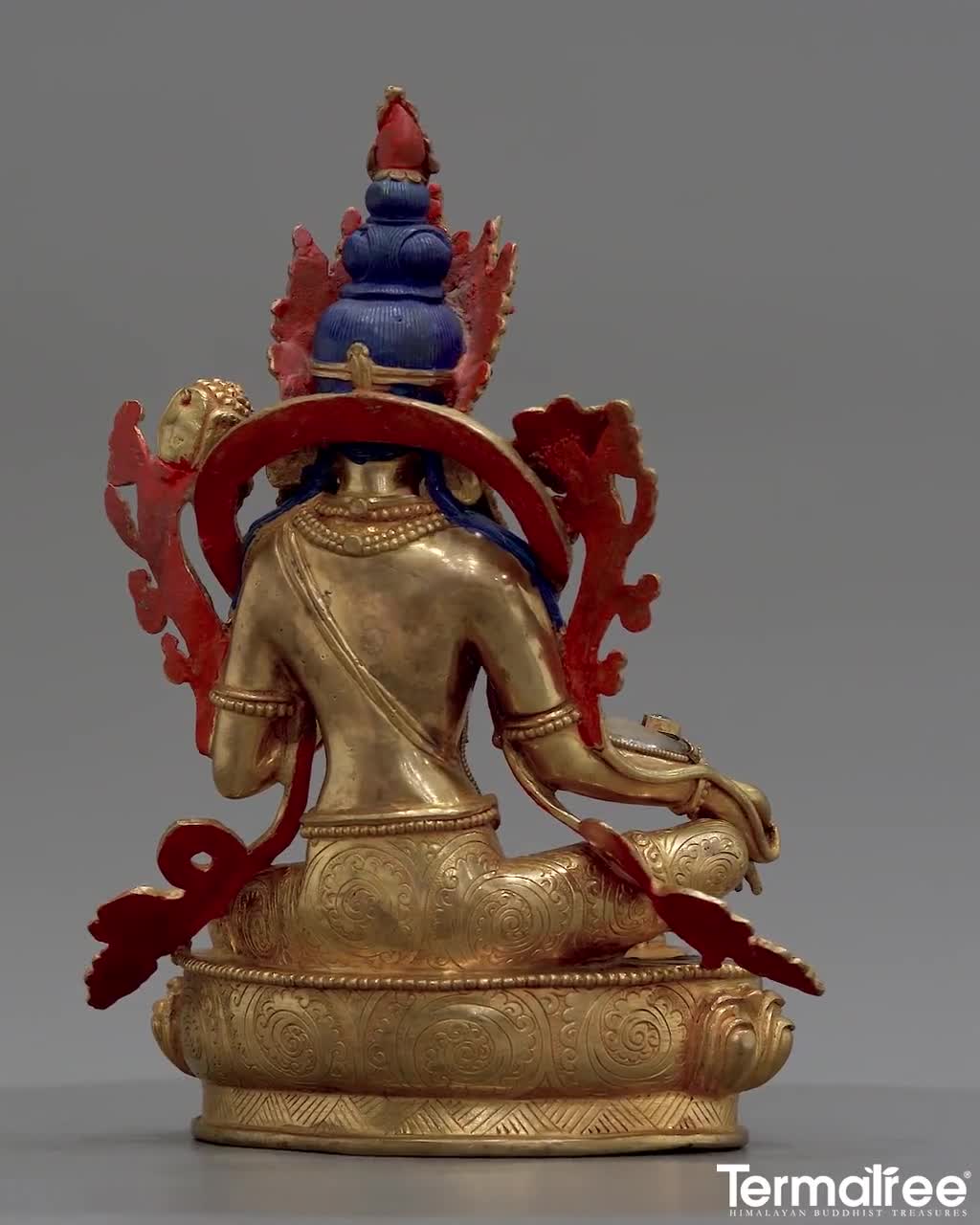 グリーンターラクリスタル像 – クリスタル、銅、そして信仰の魅惑的な