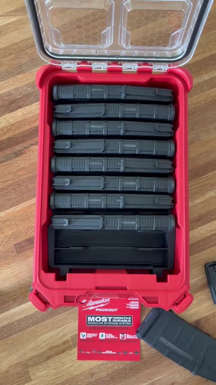 Storage Insert for Milwaukee PACKOUT | Holds 10 PMAG Magazines