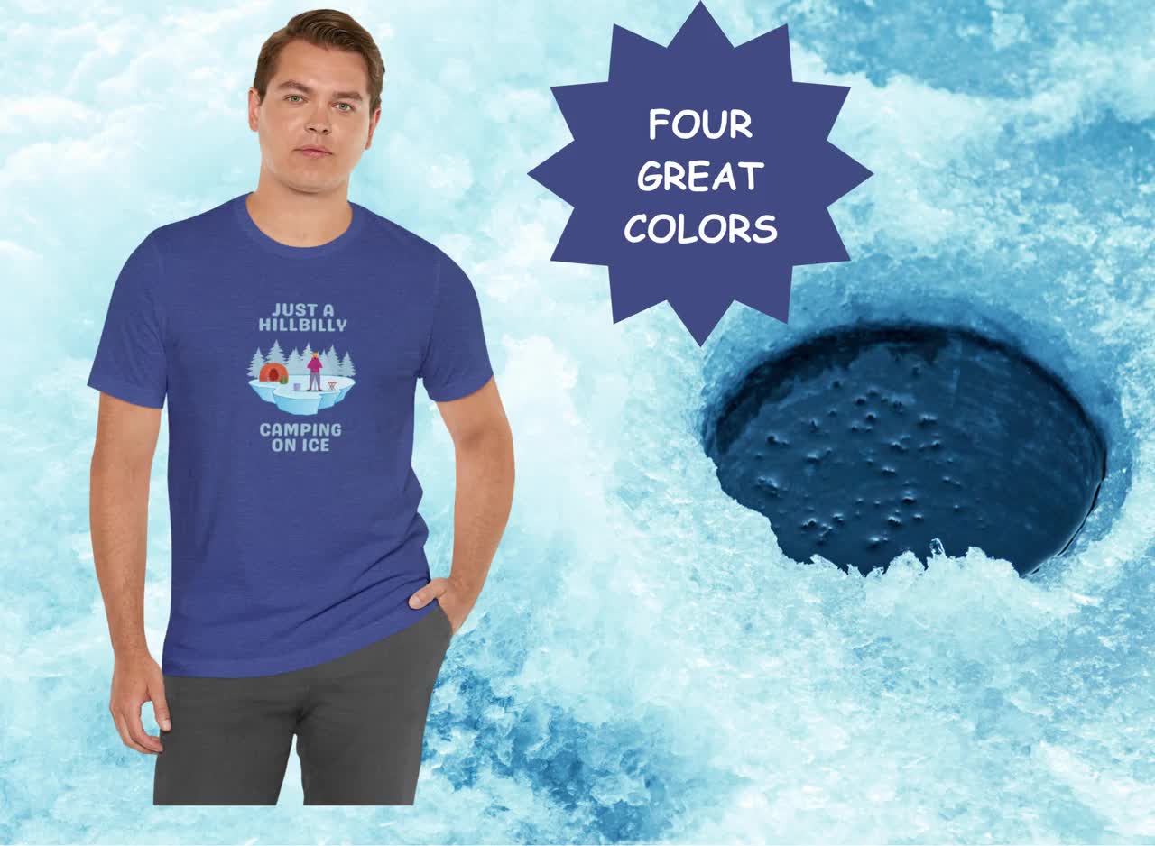 Ice Fishing Shirt, Funny Ice Fishing T-shirt for Men, Mens Ice Fishing, Ice  Fishing Shirts Funny, Christmas Present, Birthday Gift 