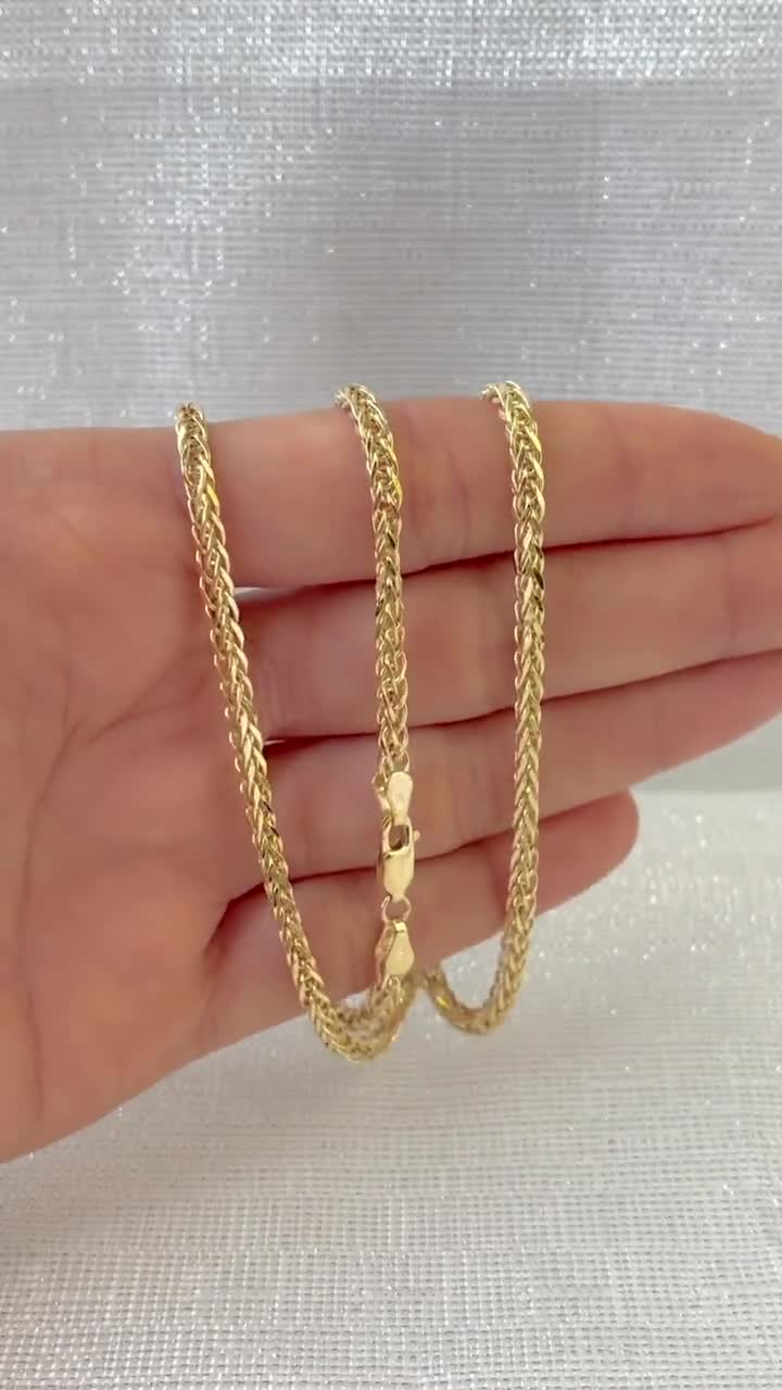 14k Yellow Gold Rope Chain 3 mm