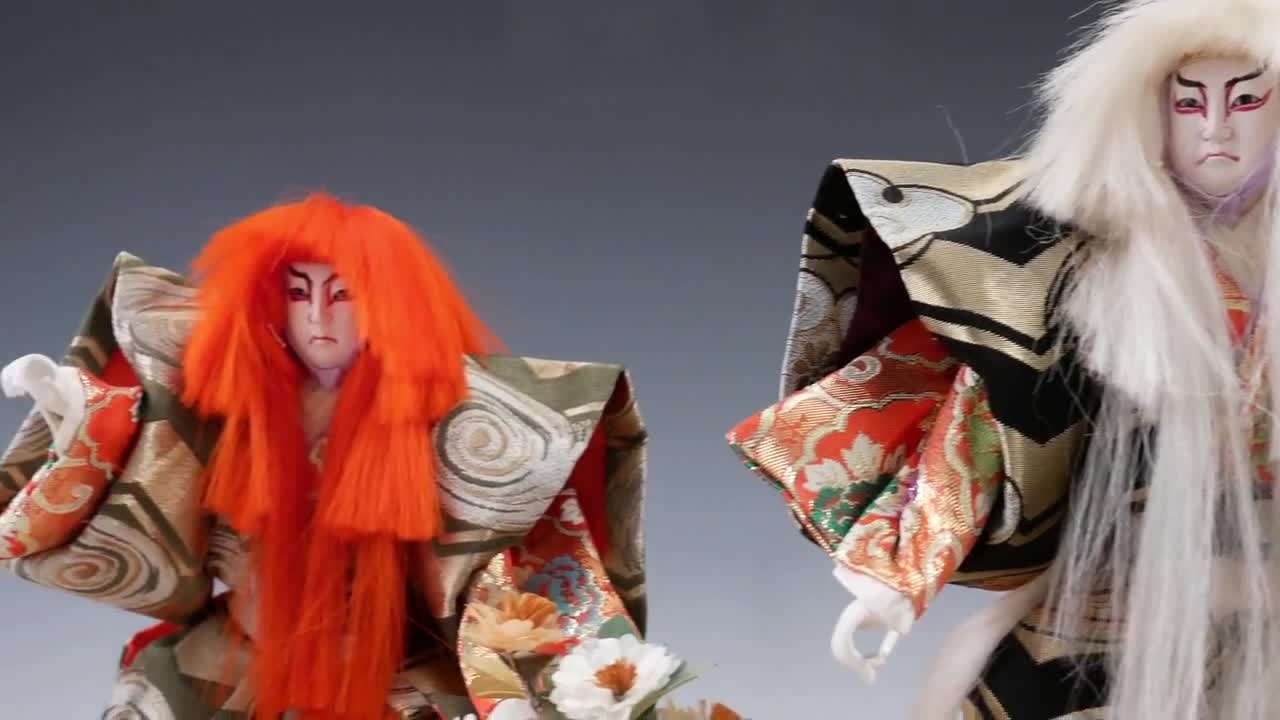 日本の歌舞伎人形 - 連獅子、ヴィンテージ昭和時代 - Etsy 日本