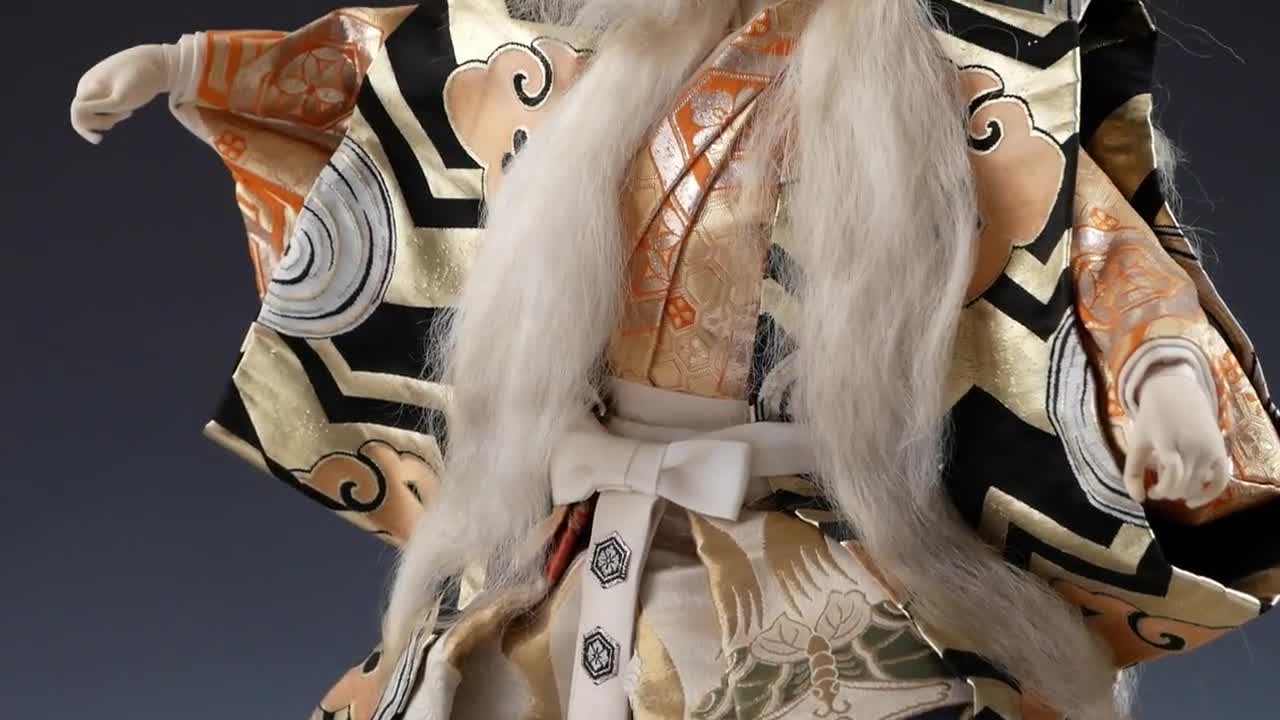 日本の古いヴィンテージ大型歌舞伎人形 -鏡獅子- 白獅子 57 cm - Etsy 日本