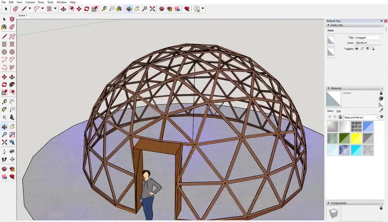 Descarga Digital: Domo Geodésico 20 Pies / 6 M Planos Sin Conectores  métrico Editable Sketchup Hoja De Instrucciones Ing / Spa 