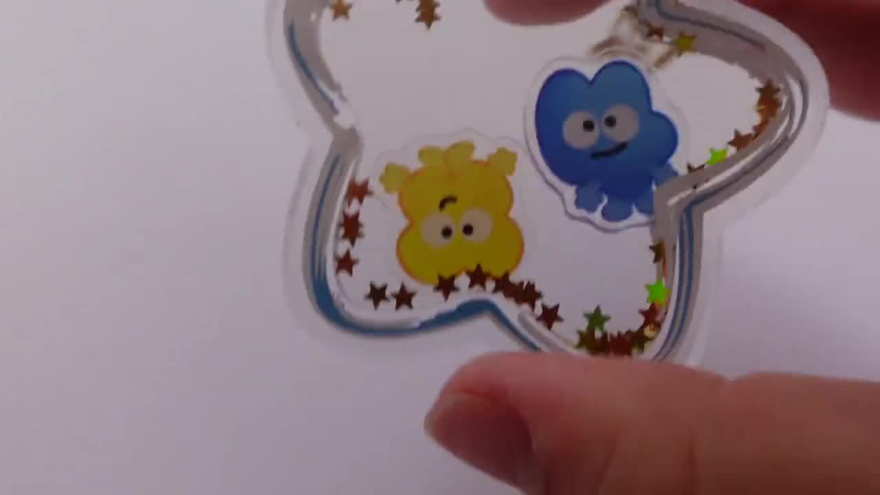 Four & X Star Bottle - BFDI - Shaker Keychain - 2.5