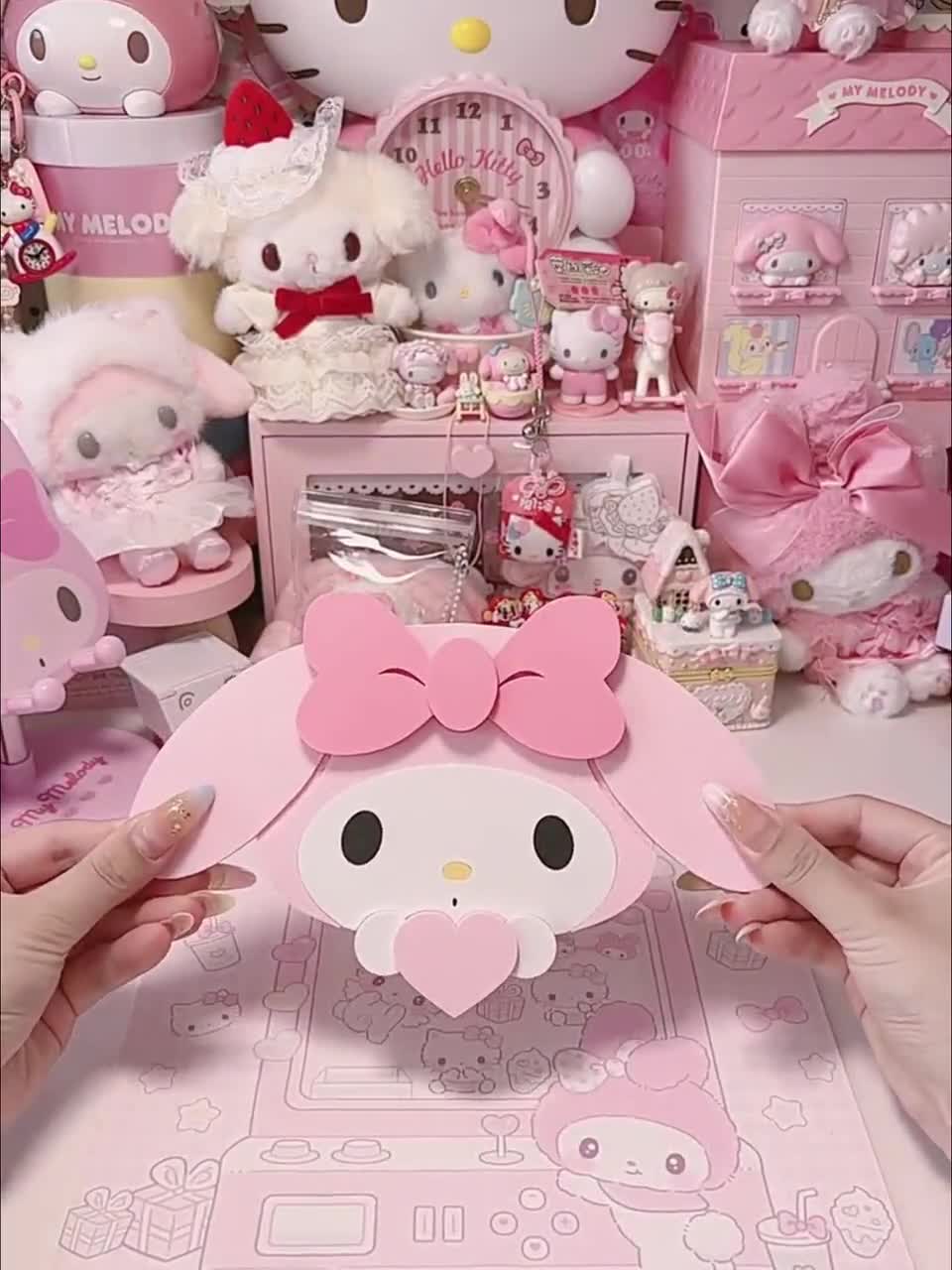 マイメロディ ヘッドホンスタンド&コントローラーホルダー かわいい マイメロディ ヘッドホンスタンド&コントローラーホルダー かわいい