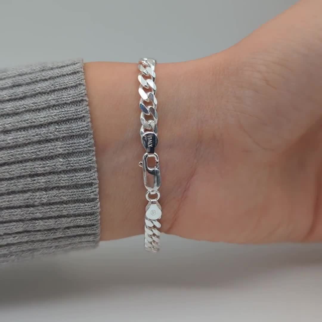 5.6mm Curb Chain Bracelet | .925 Sterling Silver (6.75