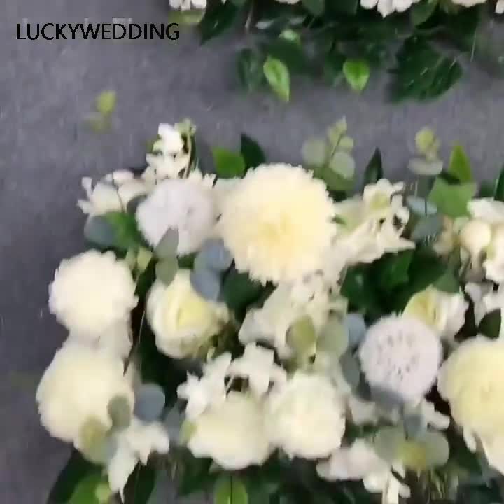 100cm DIY Simple Wedding Arch Flowers Wall Arrangement Supplies Silk  Peonies Rose Artificial Flower Row Decor Wedding Iron Arch Backdrop From  Esw_home2, $34.98