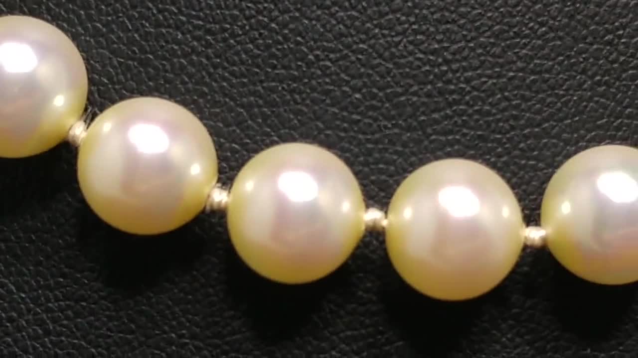 Ciner Hand Knotted Japanese Faux Pearl Necklace, Seed Pearl Ciner Hand Knotted Japanese Faux Pearl Necklace, Seed Pearl