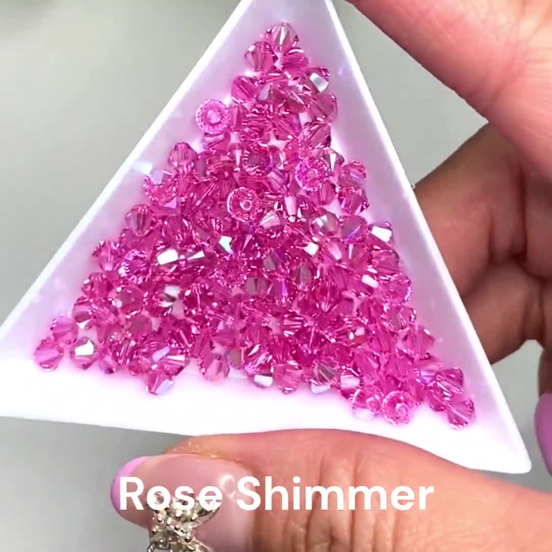 ローズシマー（209 SHIM）ピンク純正スワロフスキー5328 XILION
