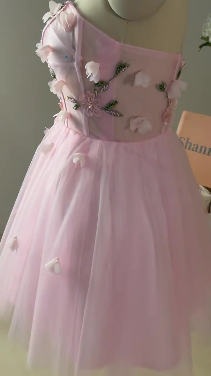 ワンピース mmeeme Flower tulle mini onepiece M me emeワンピース Flower tulle mini onepiece