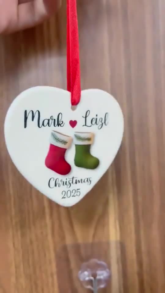 Personalized Couple Christmas Ornament 2025, Custom Couple Christmas 2025 Ornament, Together Ornament, New Couple Keepsake, Gift For Couple video poster
