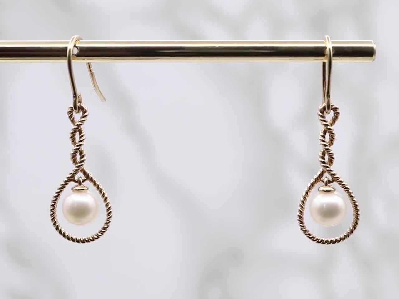 Neil lane deals pearl earrings