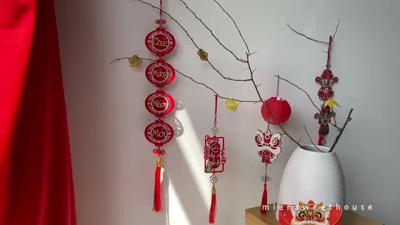 ベトナムの正月飾り：幸運の吊り飾り - 2026年旧正月 - Etsy 日本