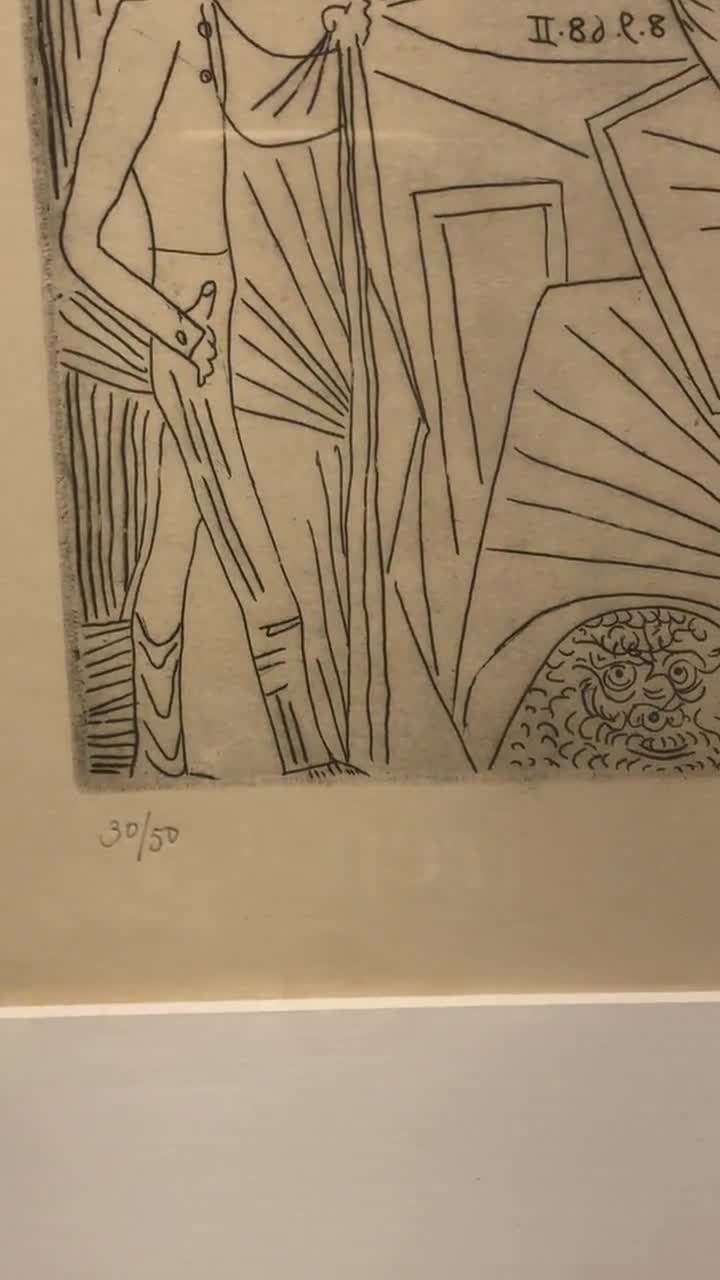 1968 Pablo Picasso Raphaël Et La Fornarina. XXII, Original