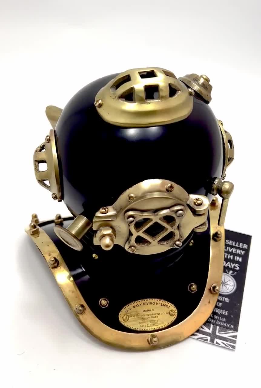 Antique Design US Navy Mark V Brass Divers Diving Helmet Marine Beautiful  Scuba Divers Antique Design Helmet 