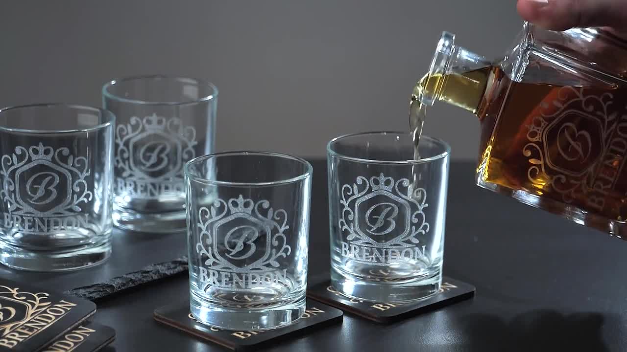 Engraved Los Angeles Lakers - Personalized Capitol Decanter Set with Old  Fashioned Whiskey Glasses - Basketball Fanatic Gift Ideas - Custom  Personalized Whiskey Decanter Set - Man Cave Gifts - Gifts For