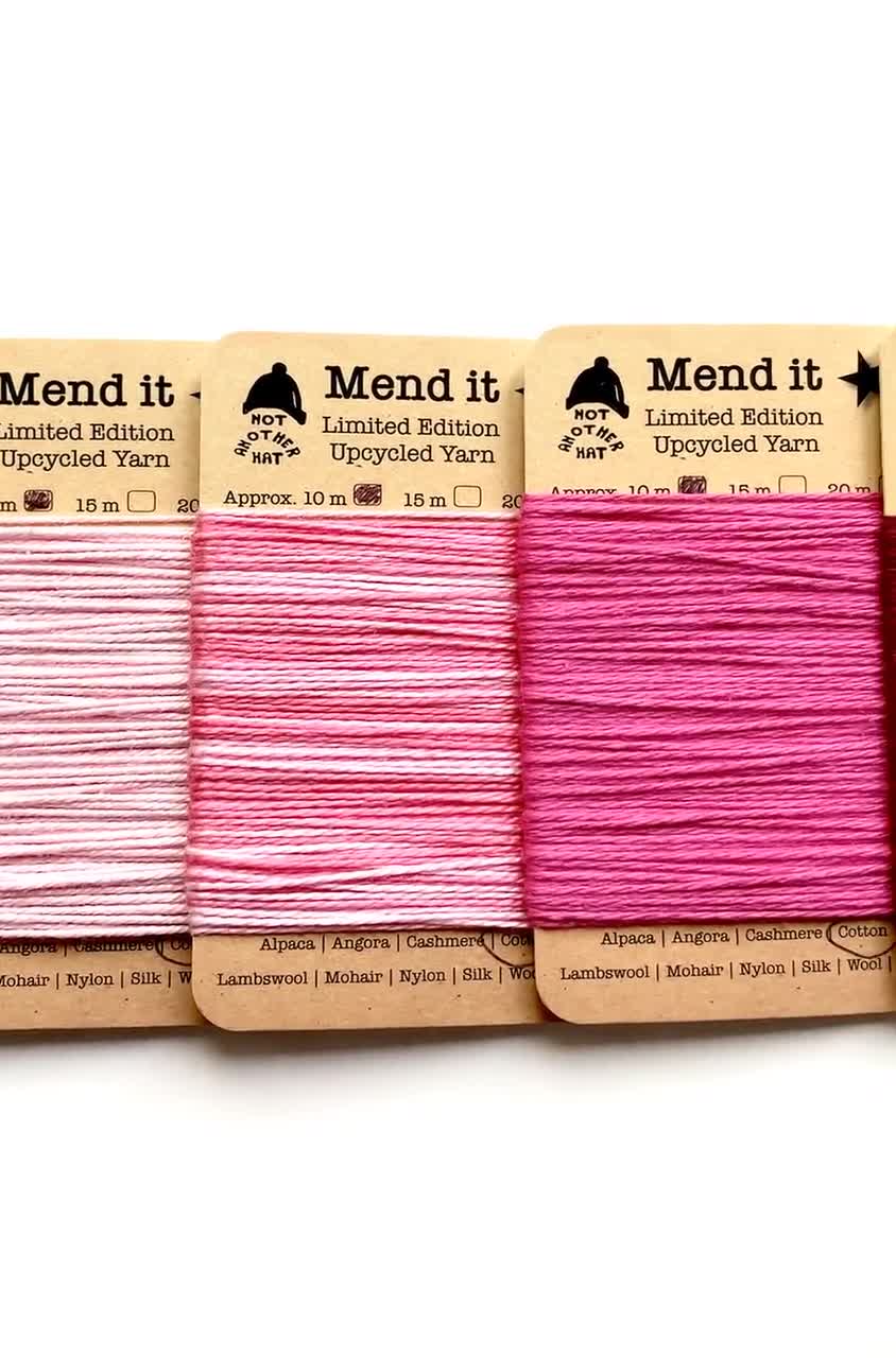 Mending Kit, Deluxe, Modern Mending, Upcycled Yarn, Darning Kit