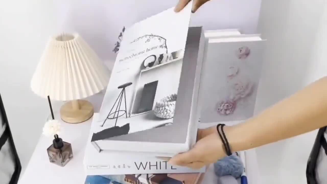 Decorative Books Bundle of Designer Book Decor Inspired CARDBOARD BOX –  Fashion Design NO PAGE FAKE Books for Display, Office & Rustic Home Decor