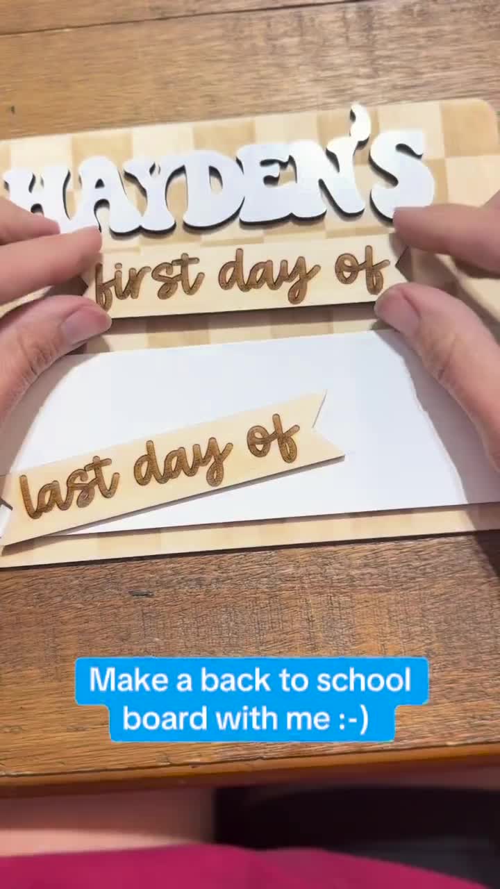 Personalized Back to School Sign | Reusable Photo Prop video poster