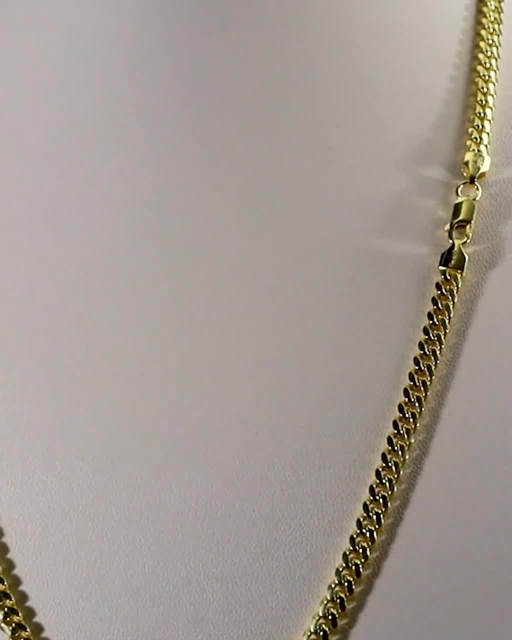 7mm 14k Rose Gold Chain, Cuban Link Chain for Men, Rose Gold Cuban Curb  Link Necklace, 14k Men's Gold Chain 