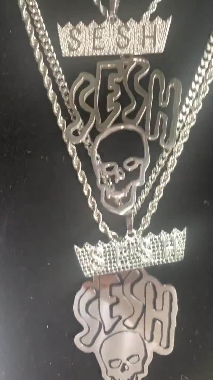 Sesh 2025 skull necklace