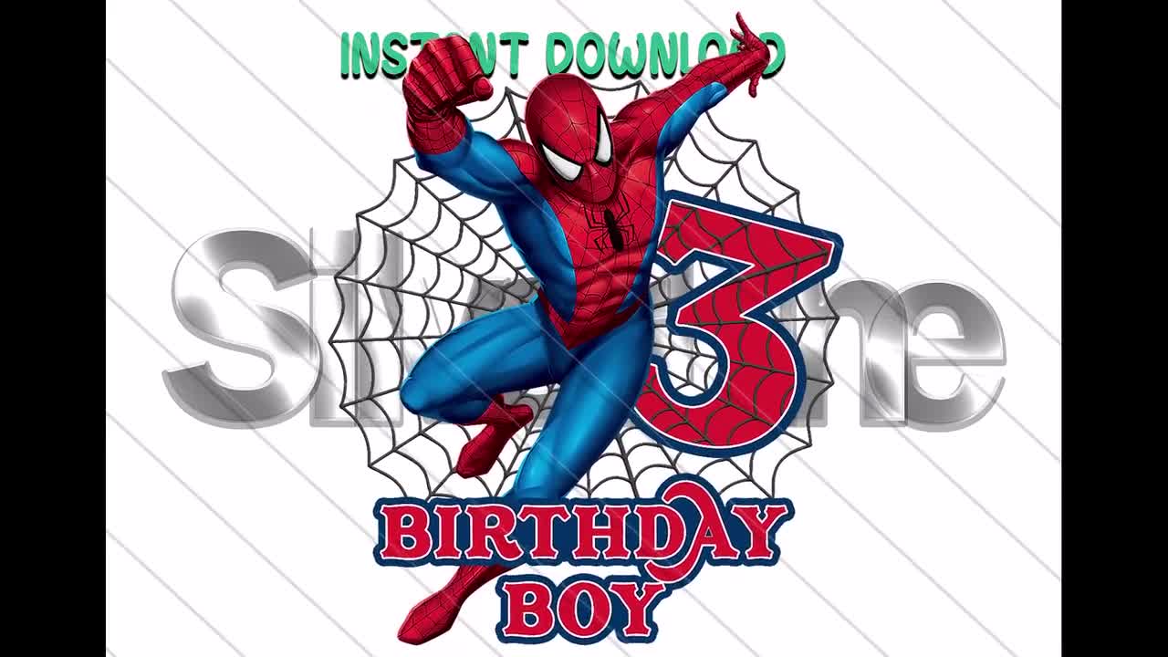 Spiderman Birthday Boy Png, Spiderman Birthday Png, Bundle Birthday Png,  Spider-man Birthday Design, Birthday Boy - Etsy