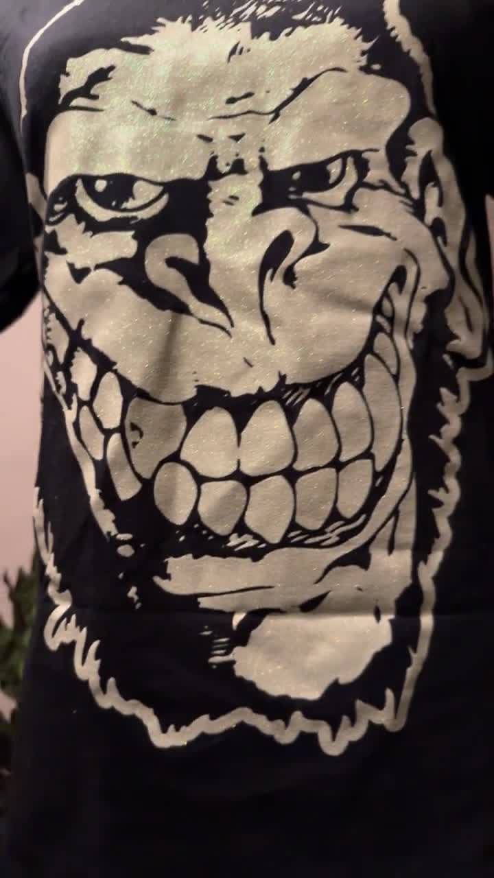 Limited Edition Gorilla Biscuits Band T-shirt Glitter Gorilla Logo