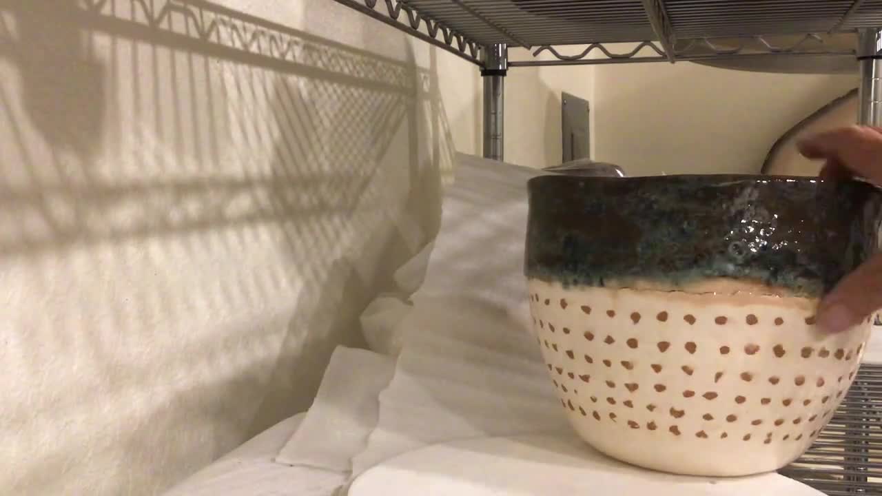 Hand building a large yarn bowl from a slab. : r/Pottery