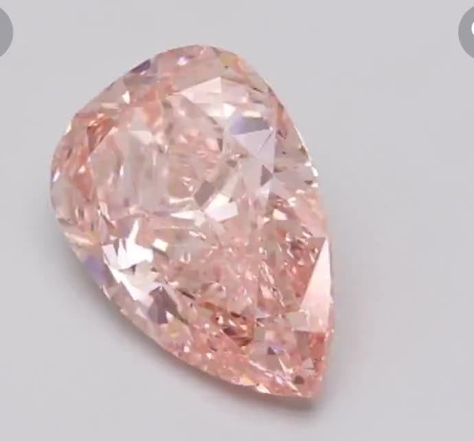 こなは ペアカットファンシーインテンスピンクラボグロウンダイヤモンド：IGI