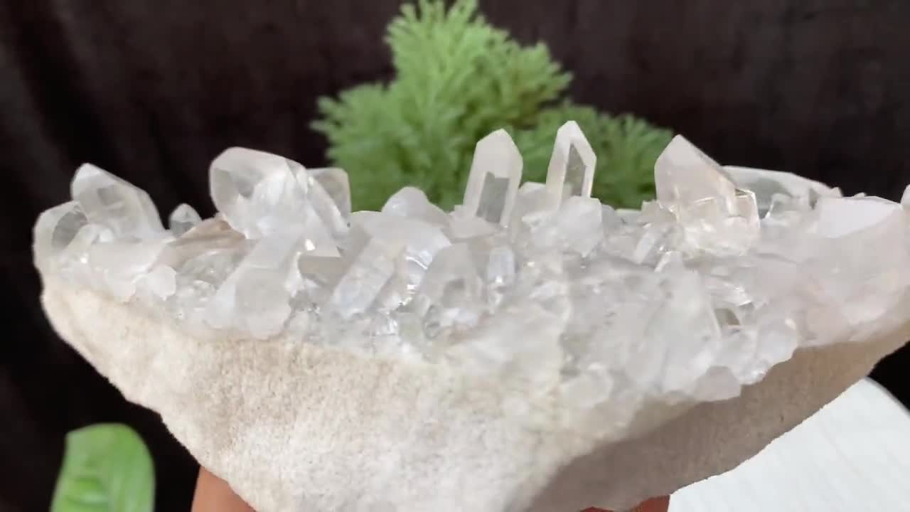 ヒマラヤ産ホワイトクォーツクラスター｜希少コレクター標本、インド