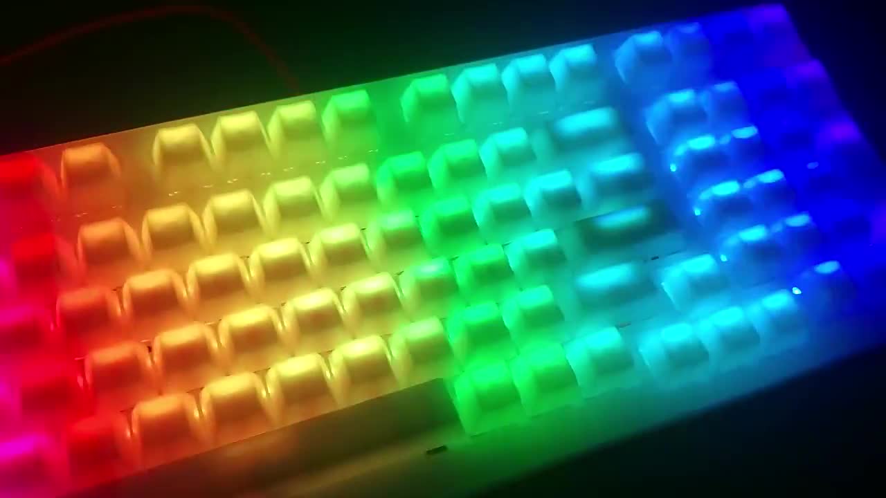 ゼリー POM キーキャップ レインボー ゼリー POM キーキャップ レインボー キーキャップ サイド