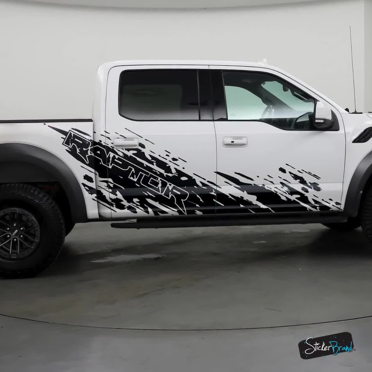 Mud Splash Side Rocker Panel Car Graphic Sticker. Set of 2. Truck