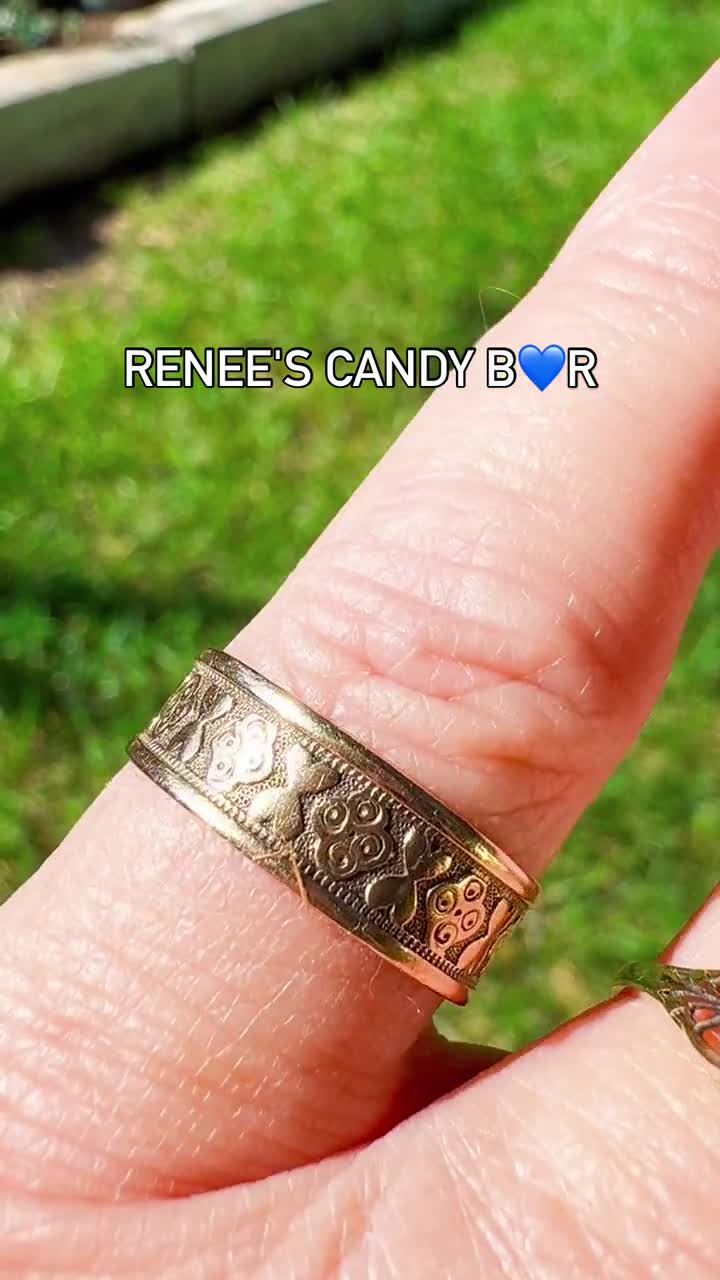 Antique Victorian 10K Gold Cigar Band Ring | J.R. Wood and Sons