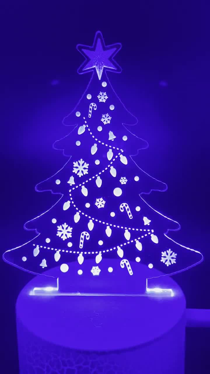 Desktop Acrylic LED Christmas Tree 