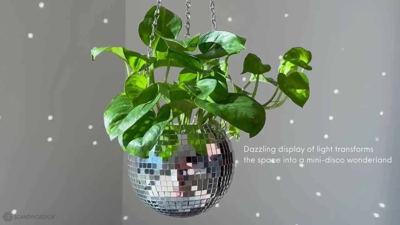 SCANDINORDICA Disco Ball Planters and Disco Ball Diffuser