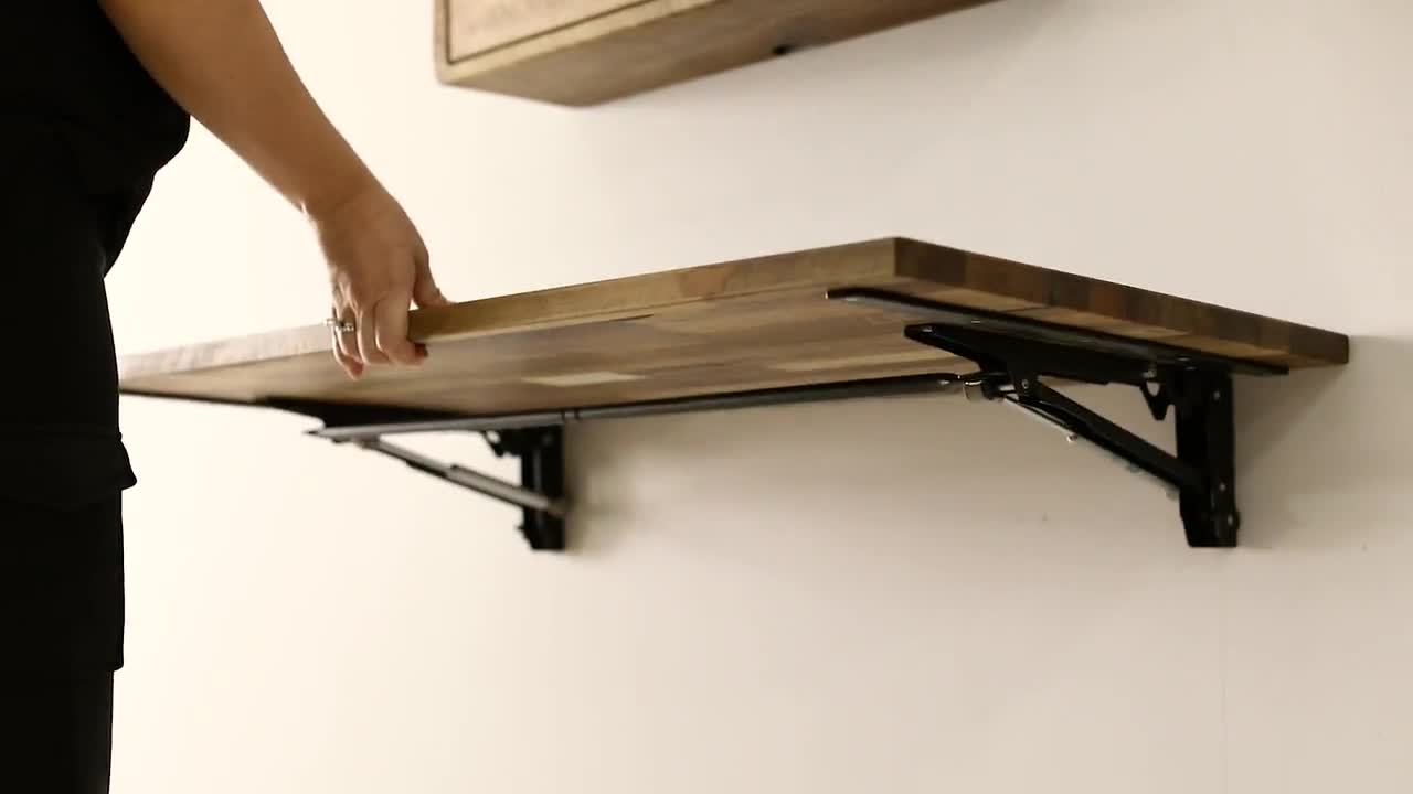 Scrivania Pieghevole Da Parete 120x60x75 Cm – Tavolo A Ribalta Salvaspazio Multifunzionale