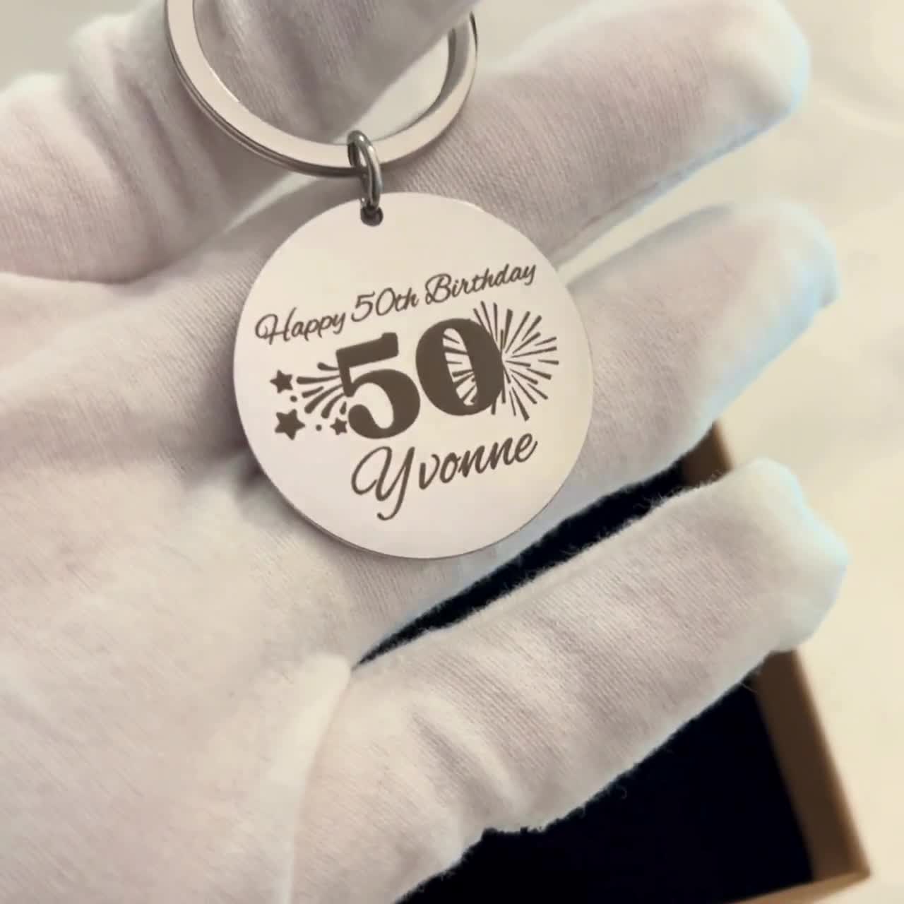 KDVOG Tarjeta De Regalo De 50 Cumpleaños Para Mujeres Y Hombres, Regalo