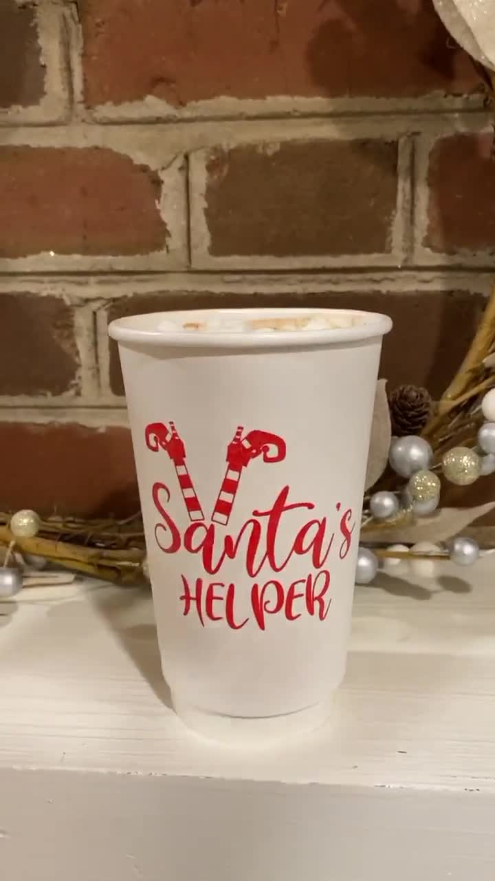 Santa's Helper Coffee To Go Cups