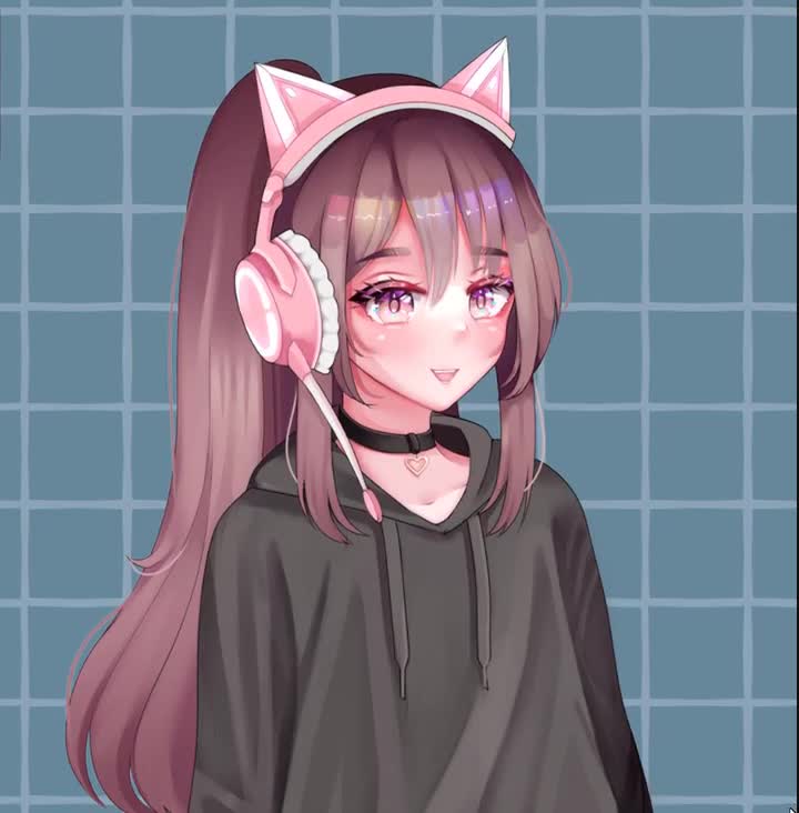 Pink Cute Anime Girl Discord Profile Picture Avatar Template and Ideas for  Design