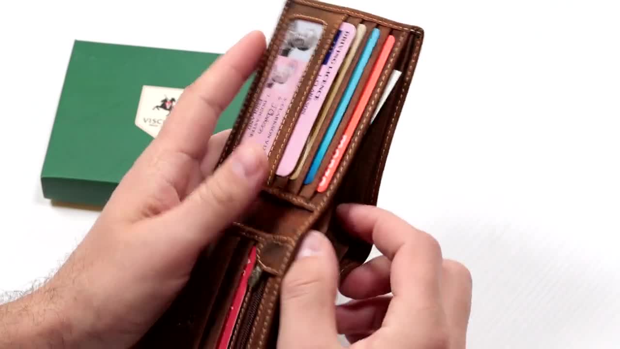 Shield Wallet by VISCONTI - An RFID Wallet For Cards, Cash & Coins