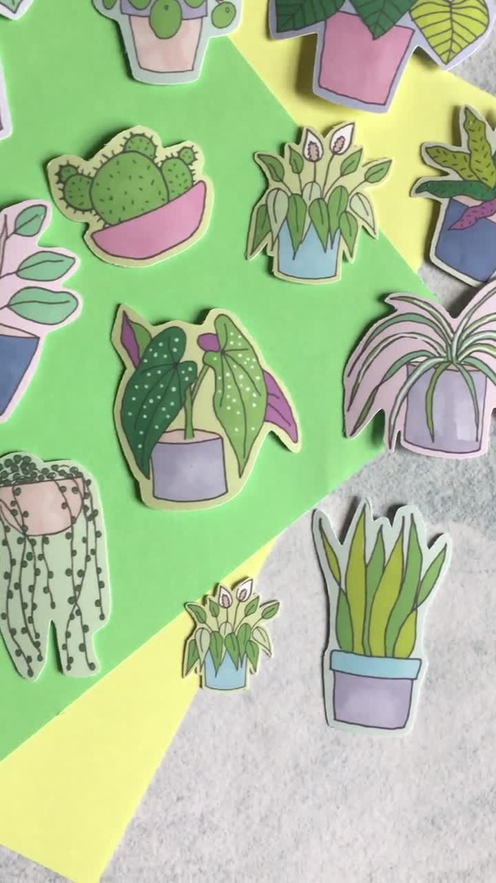 House Plants Stickers Pack – Papergame