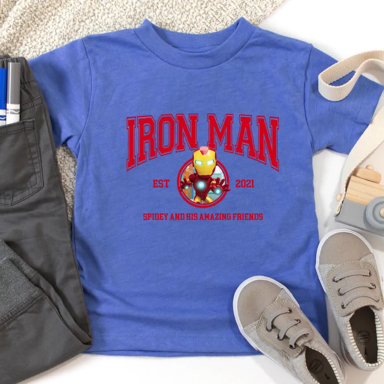 Spidey And His Amazing Friends Shirts, Custom Avengers Superhero Shirt, Ghost Spider Shirt, Avengers Family Matching Shirts, Spiderman Shirt video poster