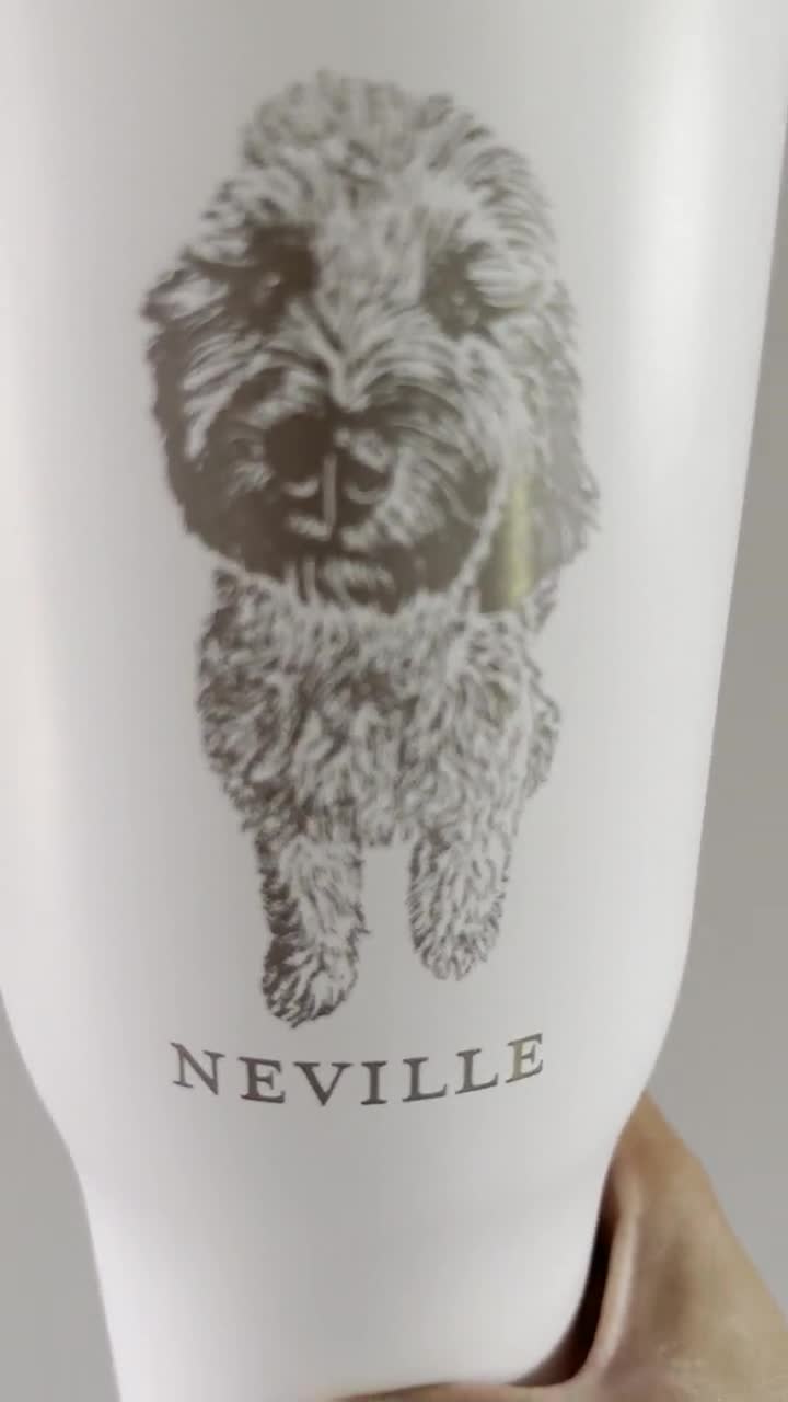 Custom Pet Portrait 40 oz. Stainless Steel Insulated Tumbler with