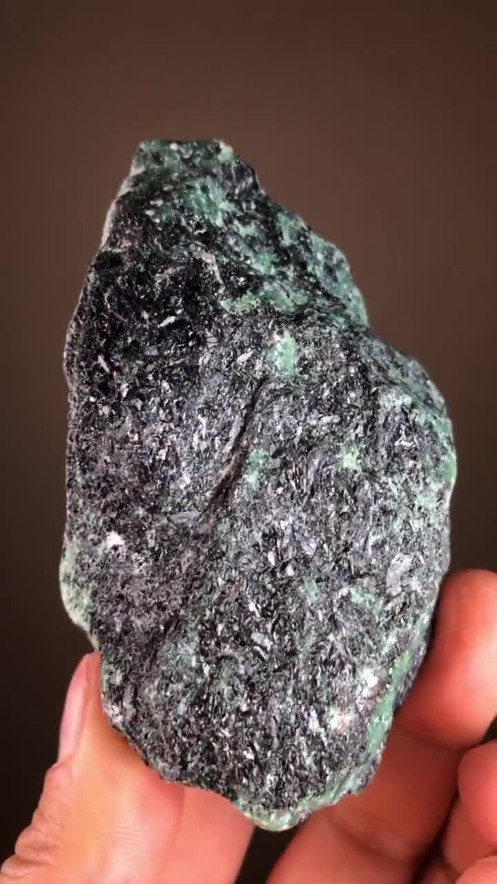 Ruby With Zoisite Specimen | Raw Ruby Crystal on Green