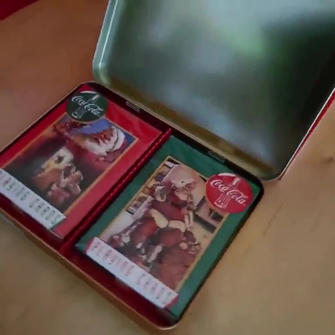 Coca Cola Nostalgia Playing Cards 2 Decks in a Collectible