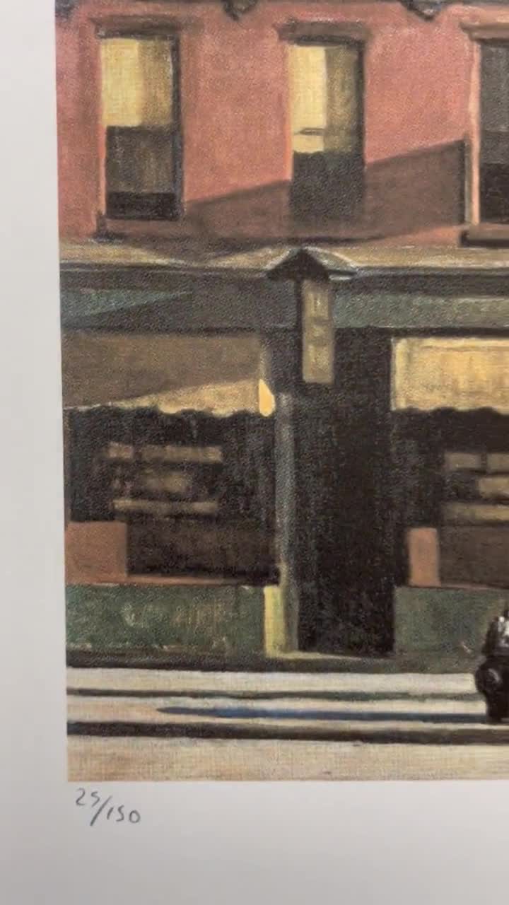 EDWARD HOPPER - Early Sunday Morning - Signed, Numbered Edition 25