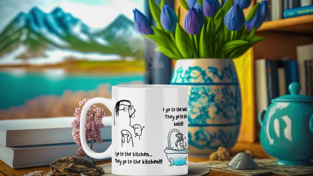 Personalized Cane Mug Florks Meme Who Invented Seriousness Could